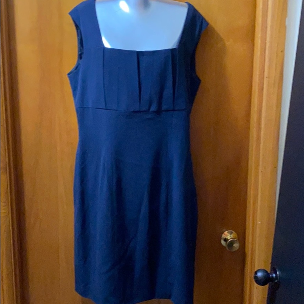 Navy sheath with square neck 14